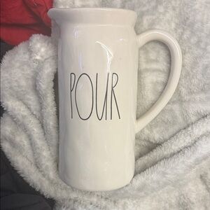 Chic White Pour Pitcher